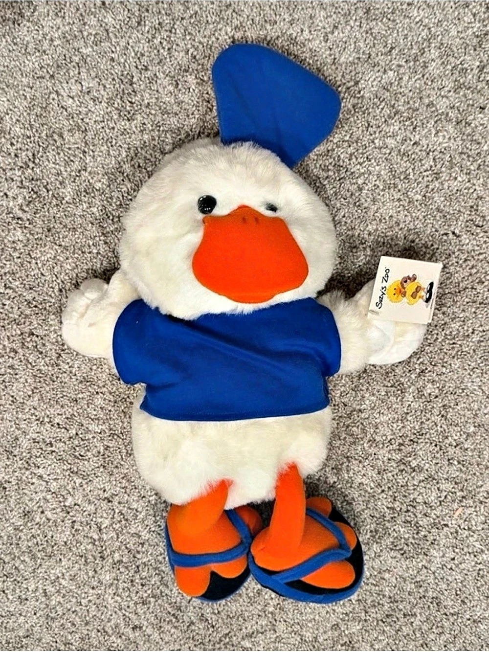 Suzy’s Zoo Vintage Plush Jack Quacker Duck 16” 1988 Stuffed Animal Plush